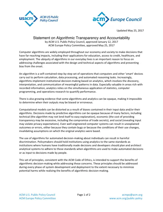 Page 8 of EC AI White Paper consultation submission