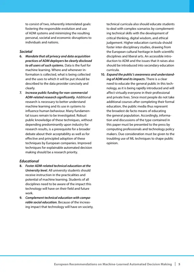 Page 16 of EC AI White Paper consultation submission