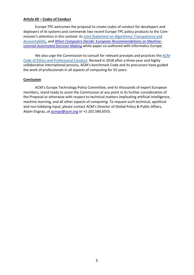 Page 5 of Comments on the proposed AI Act