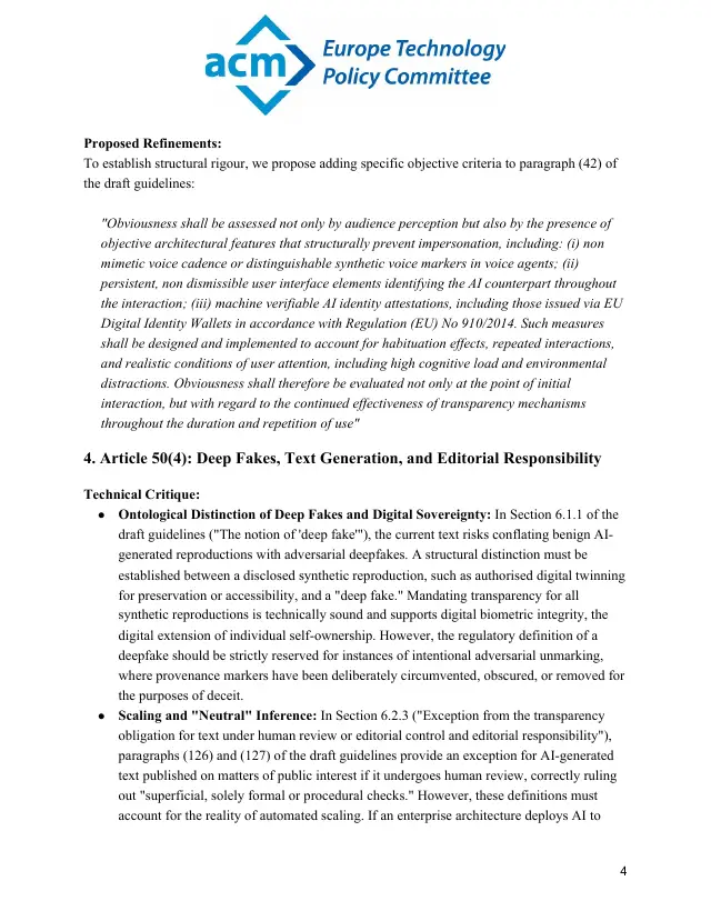 Page 4 of Article 50 transparency guidelines response