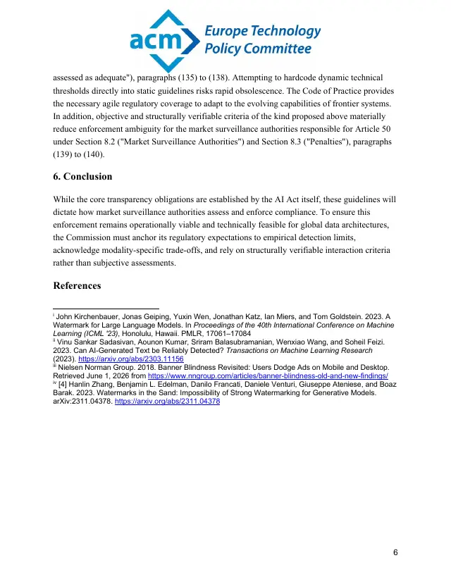 Page 6 of Article 50 transparency guidelines response