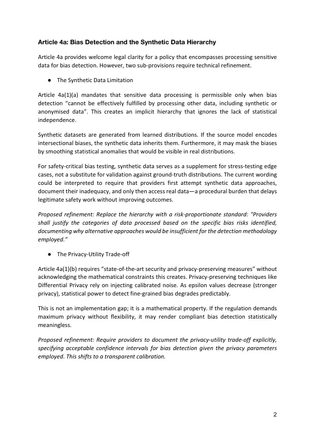 Page 2 of Digital Omnibus on AI regulation