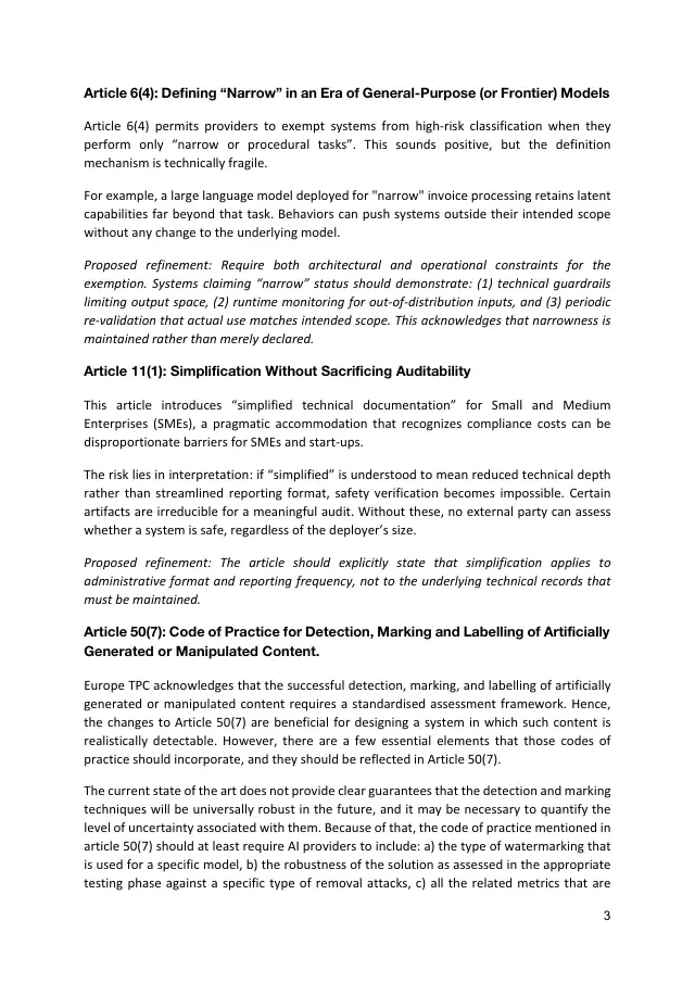 Page 3 of Digital Omnibus on AI regulation