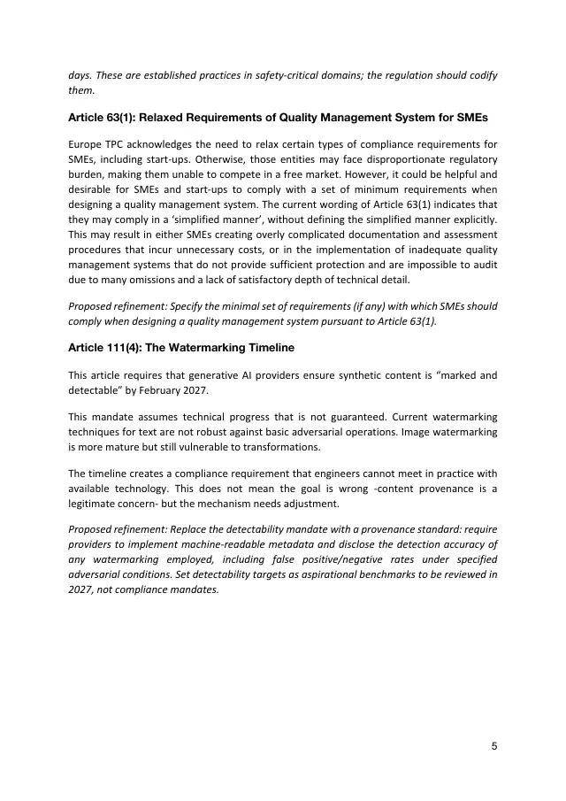 Page 5 of Digital Omnibus on AI regulation