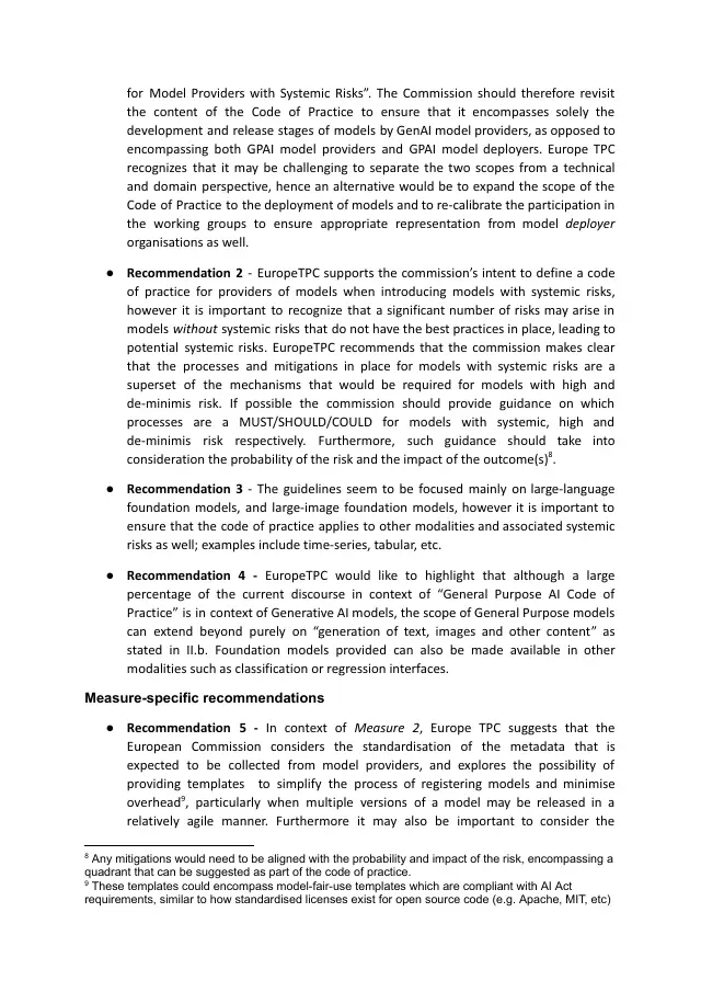 Page 2 of First General-Purpose AI Code of Practice response