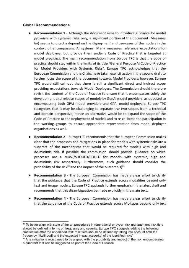 Page 2 of Second General-Purpose AI Code of Practice response