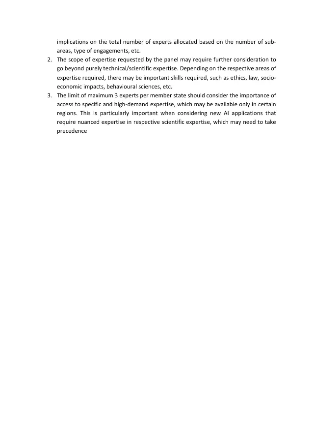 Page 2 of Scientific panel of independent experts comments