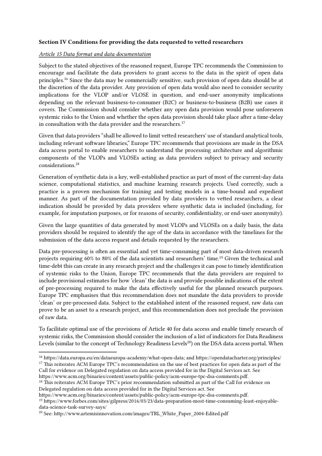 Page 5 of Digital Services Act delegated-regulation comments