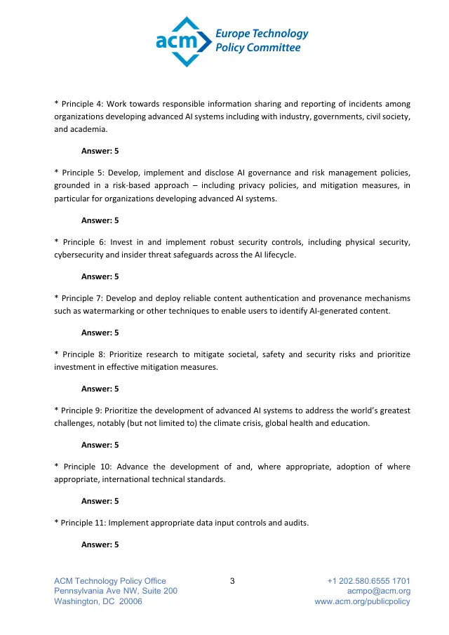 Page 3 of ETPC survey responses