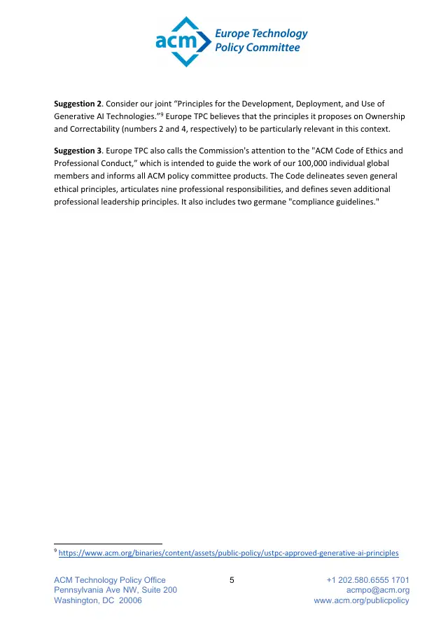 Page 5 of ETPC survey responses