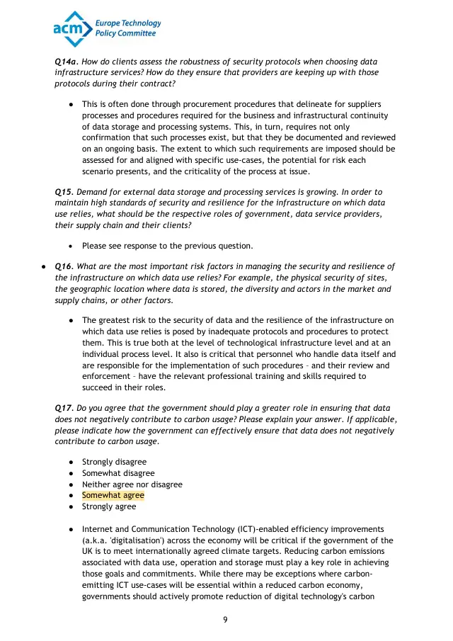 Page 9 of UK National Data Strategy comments