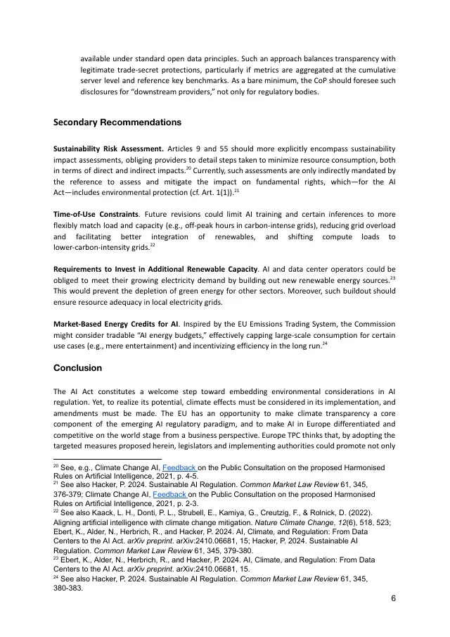Page 6 of Climate disclosure statement