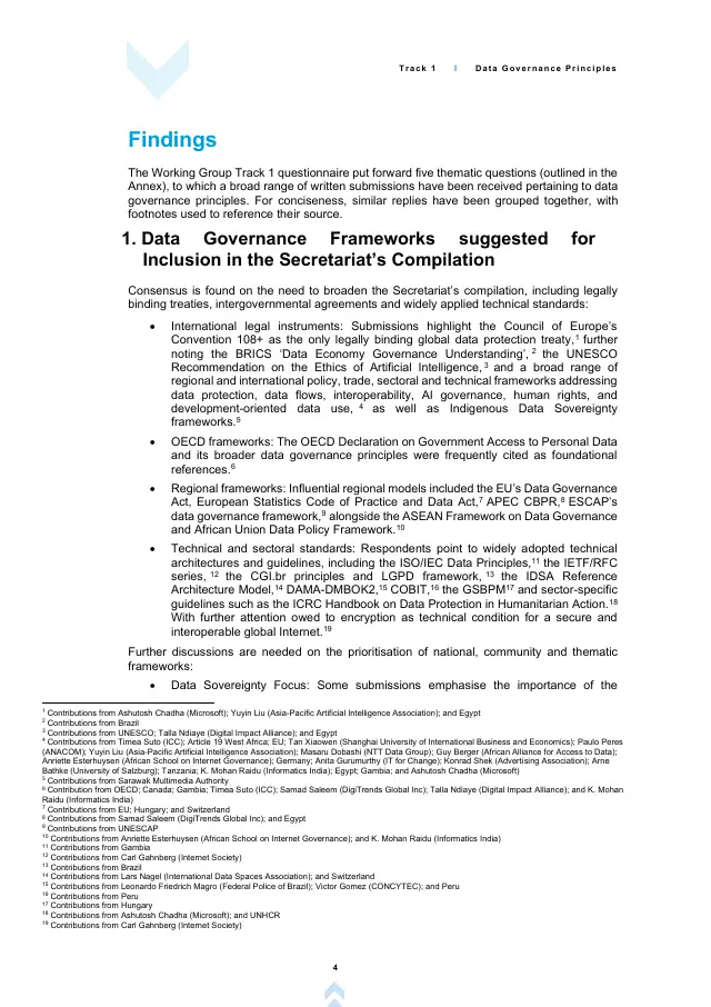 Page 4 of UN data governance principles: synthesis note