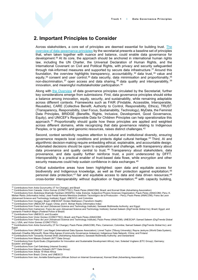 Page 6 of UN data governance principles: synthesis note