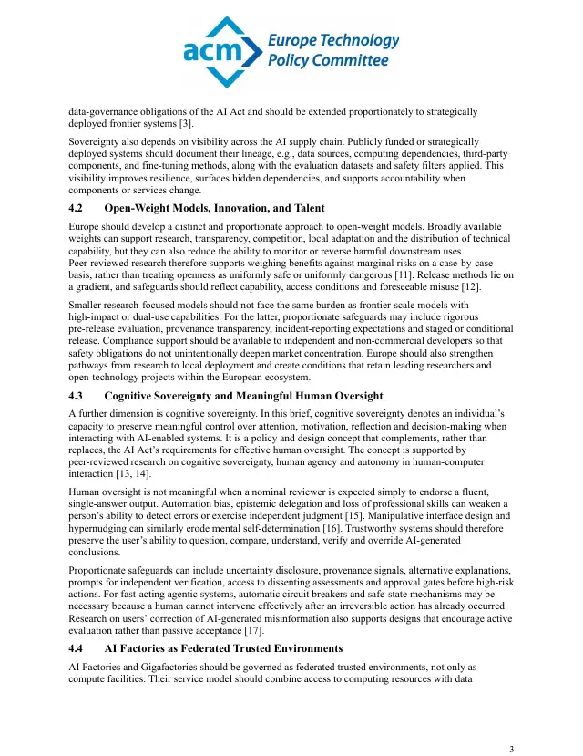 Page 3 of Frontier AI and European values