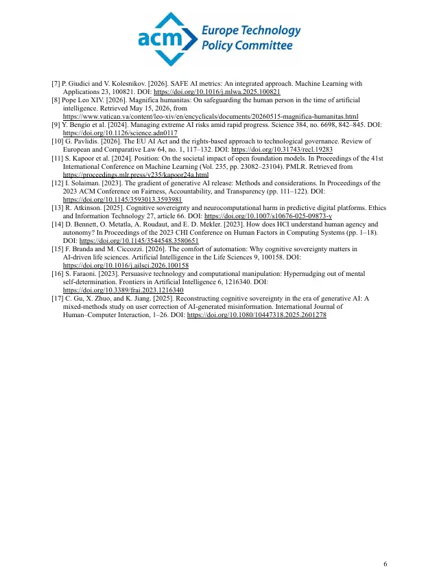 Page 6 of Frontier AI and European values
