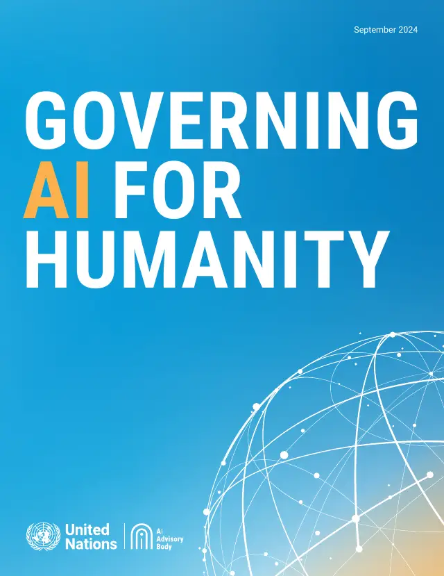 Page 1 of Governing AI for Humanity: final report