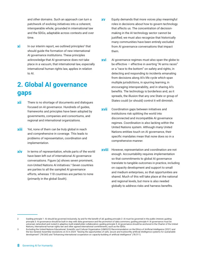 Page 8 of Governing AI for Humanity: final report