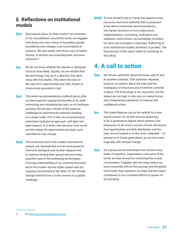 Page 21 of Governing AI for Humanity: final report