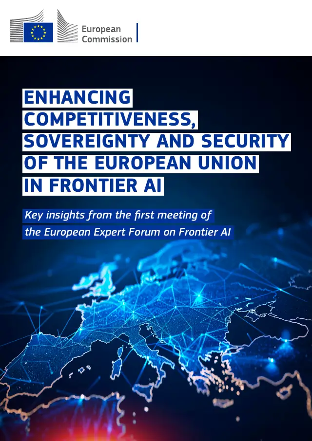 Page 1 of Frontier AI expert findings: competitiveness, sovereignty and security