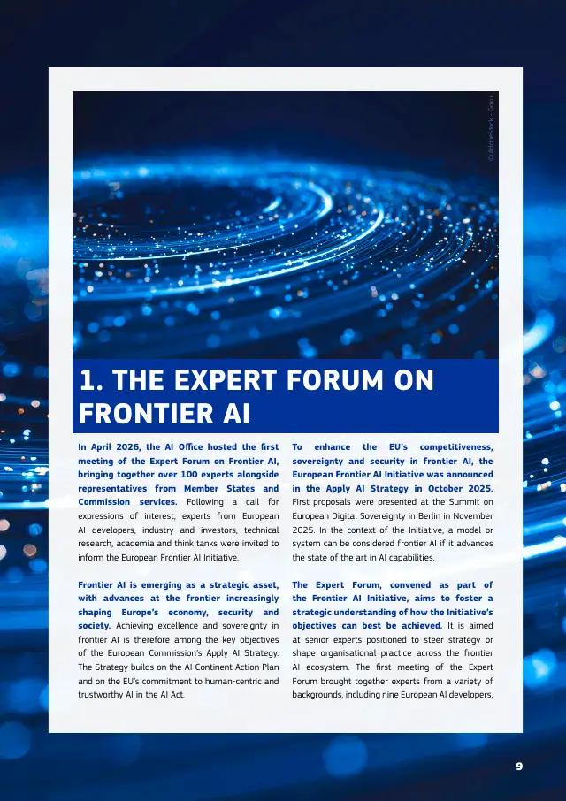 Page 9 of Frontier AI expert findings: competitiveness, sovereignty and security