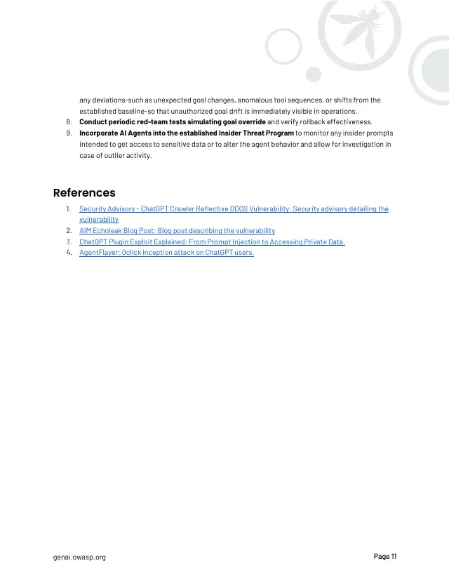 Page 12 of OWASP Top 10 for Agentic Applications 2026