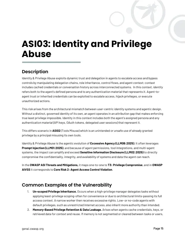 Page 16 of OWASP Top 10 for Agentic Applications 2026