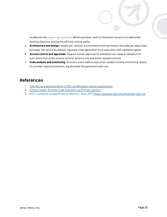 Page 24 of OWASP Top 10 for Agentic Applications 2026