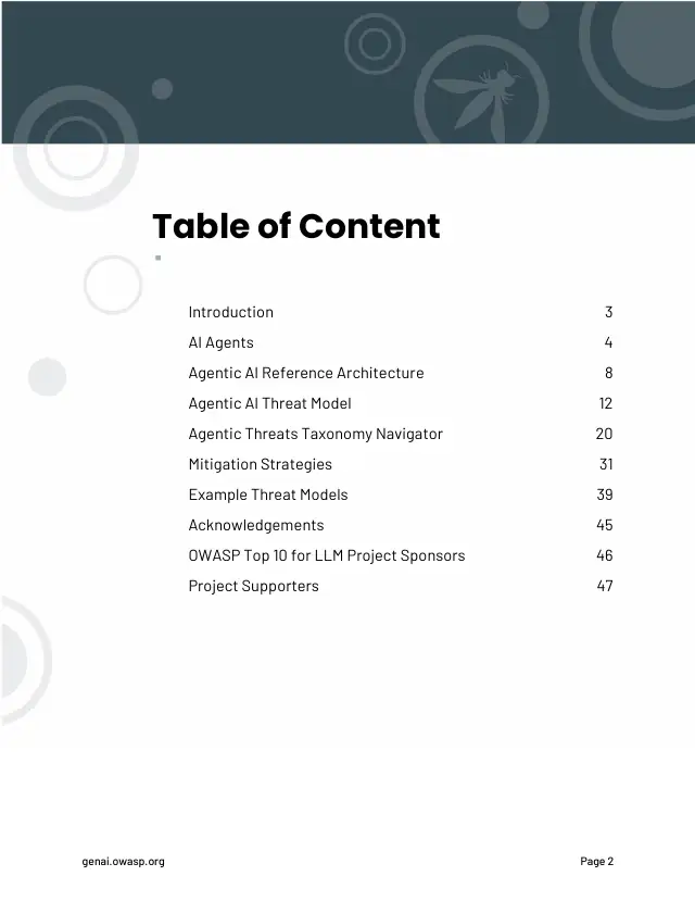 Page 3 of Agentic AI: threats and mitigations