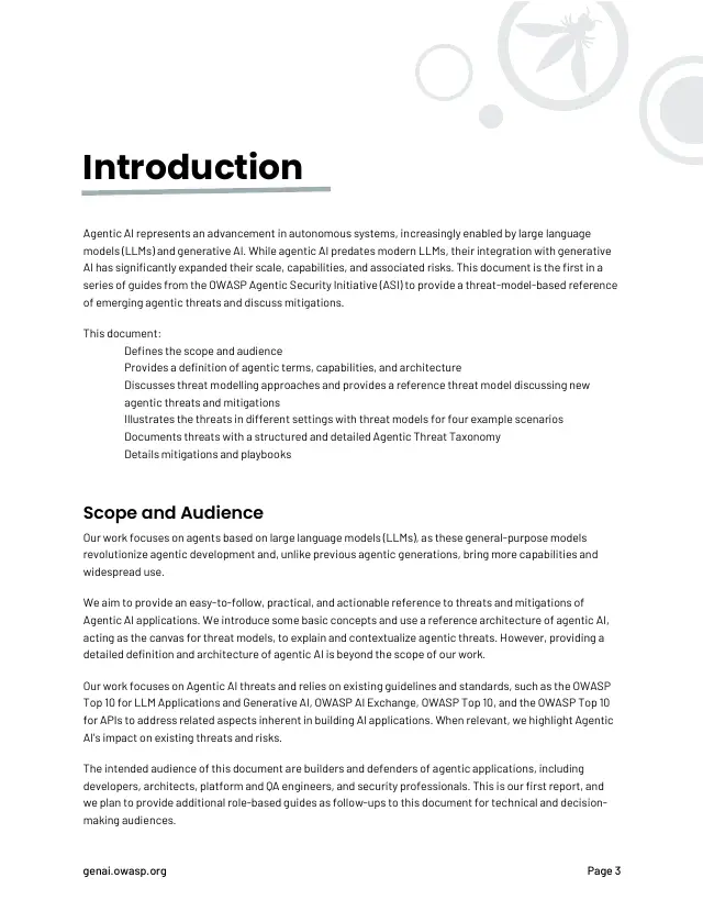 Page 4 of Agentic AI: threats and mitigations