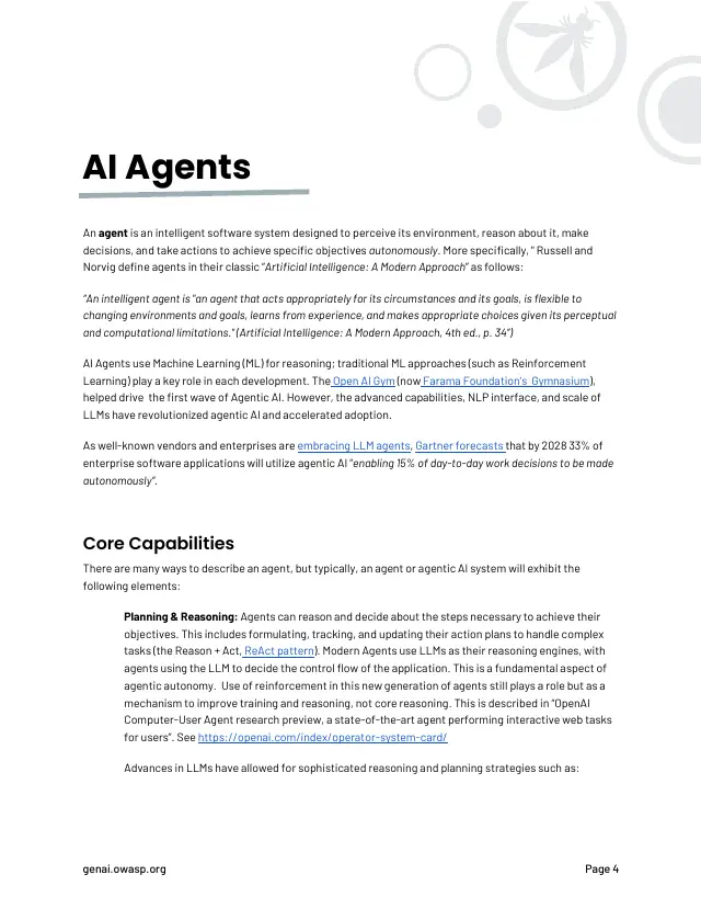 Page 5 of Agentic AI: threats and mitigations