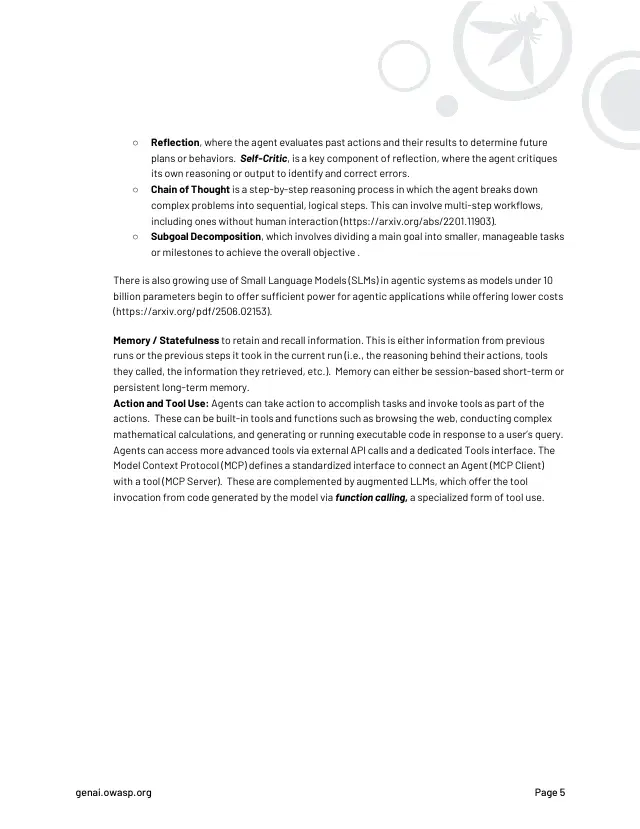 Page 6 of Agentic AI: threats and mitigations