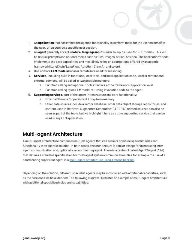 Page 10 of Agentic AI: threats and mitigations