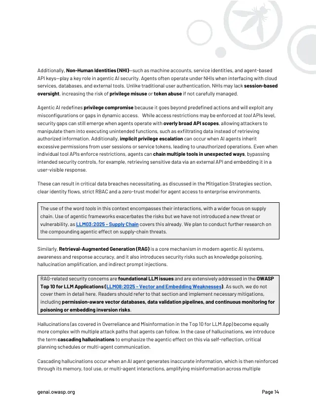 Page 15 of Agentic AI: threats and mitigations