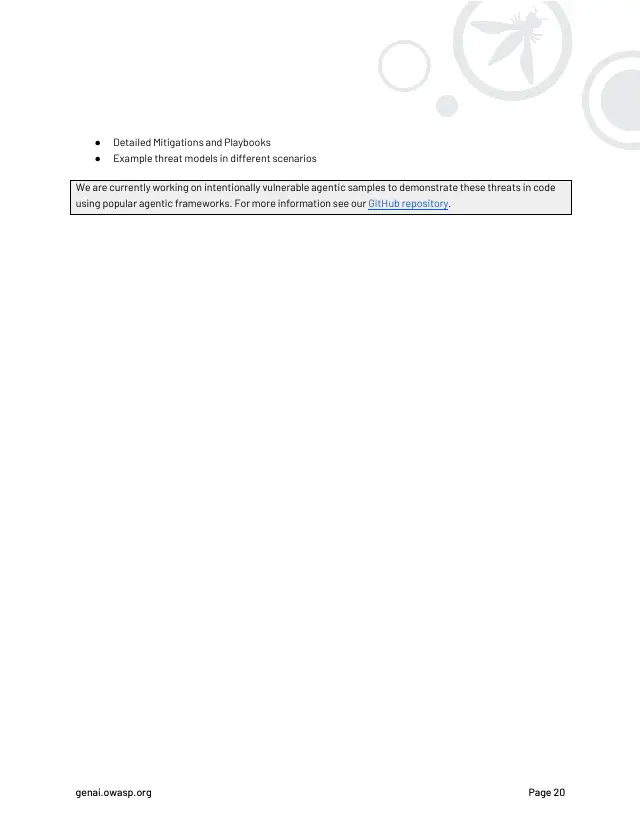 Page 21 of Agentic AI: threats and mitigations