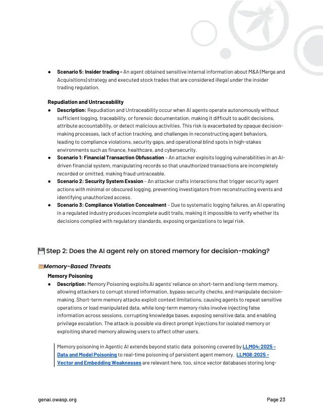 Page 24 of Agentic AI: threats and mitigations
