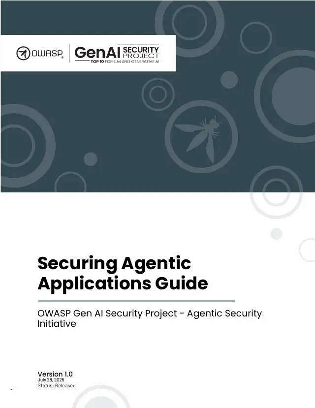 Page 1 of Securing Agentic Applications Guide 1.0