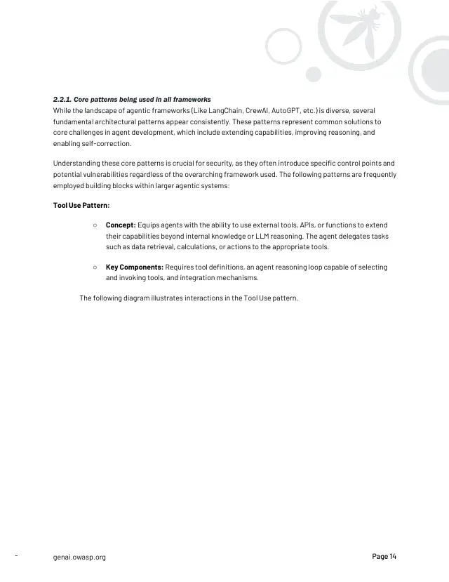 Page 15 of Securing Agentic Applications Guide 1.0