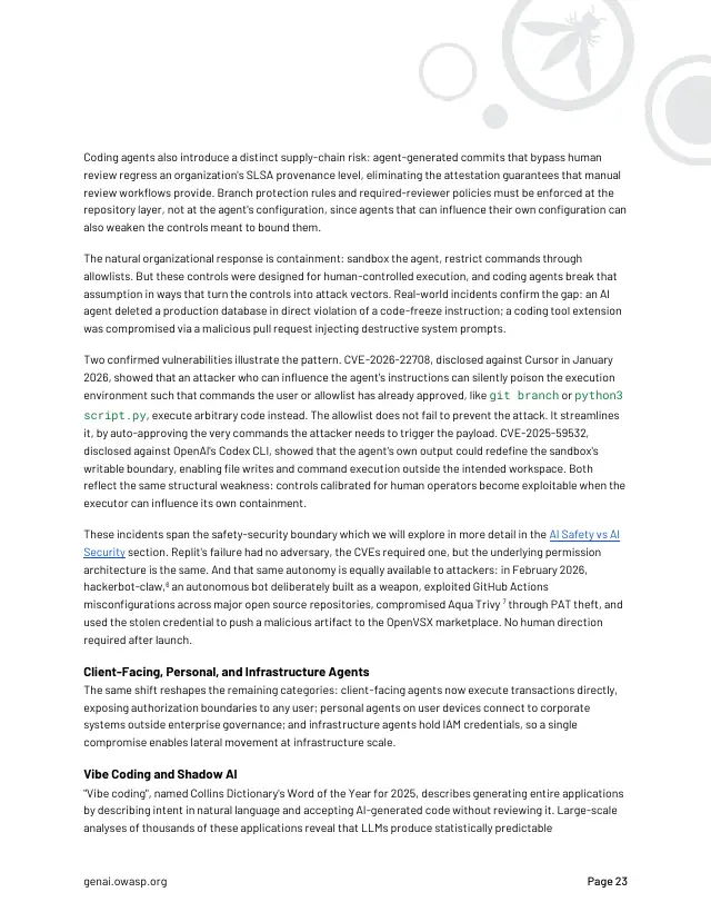 Page 23 of State of Agentic AI Security and Governance 2.01