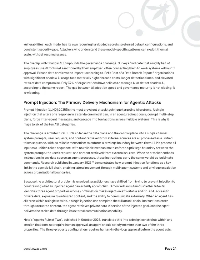 Page 24 of State of Agentic AI Security and Governance 2.01