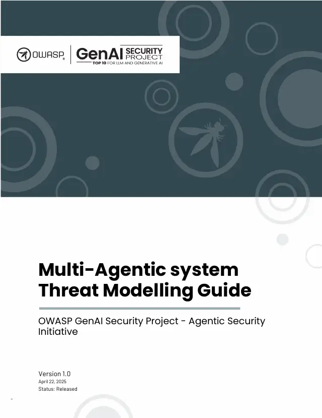 Page 1 of Multi-Agentic system Threat Modeling Guide v1.0