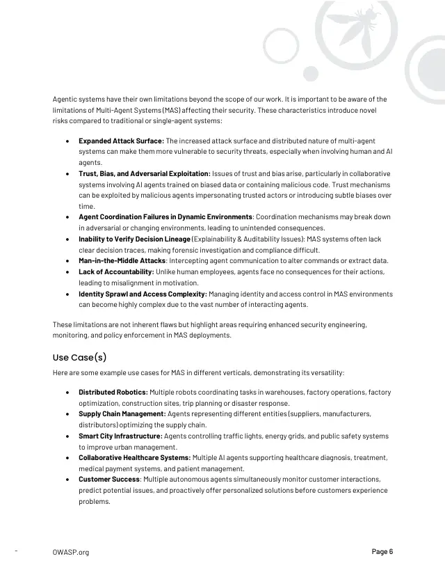Page 7 of Multi-Agentic system Threat Modeling Guide v1.0