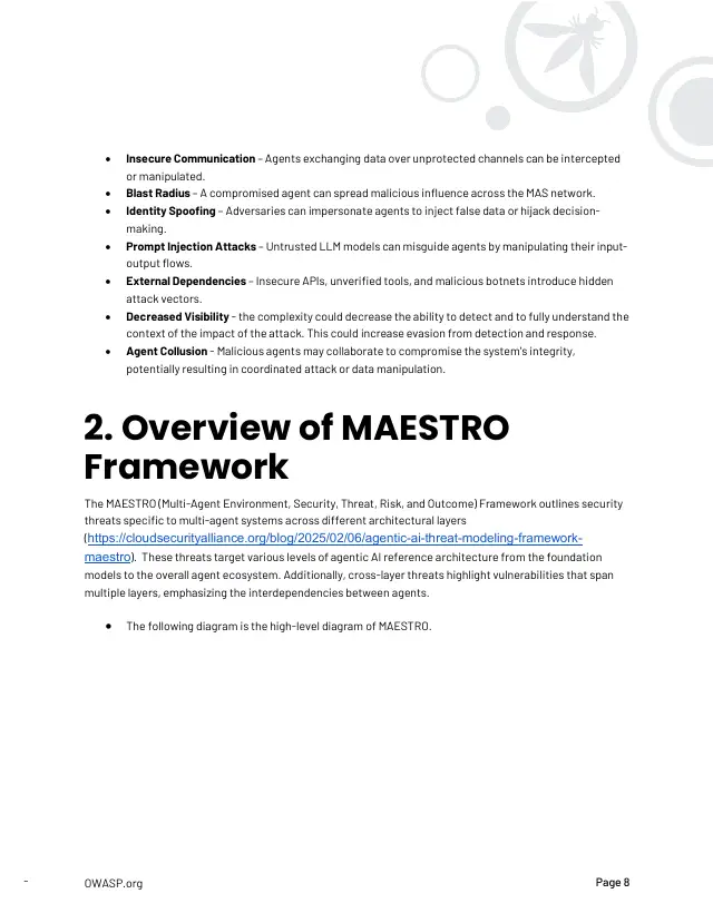 Page 9 of Multi-Agentic system Threat Modeling Guide v1.0