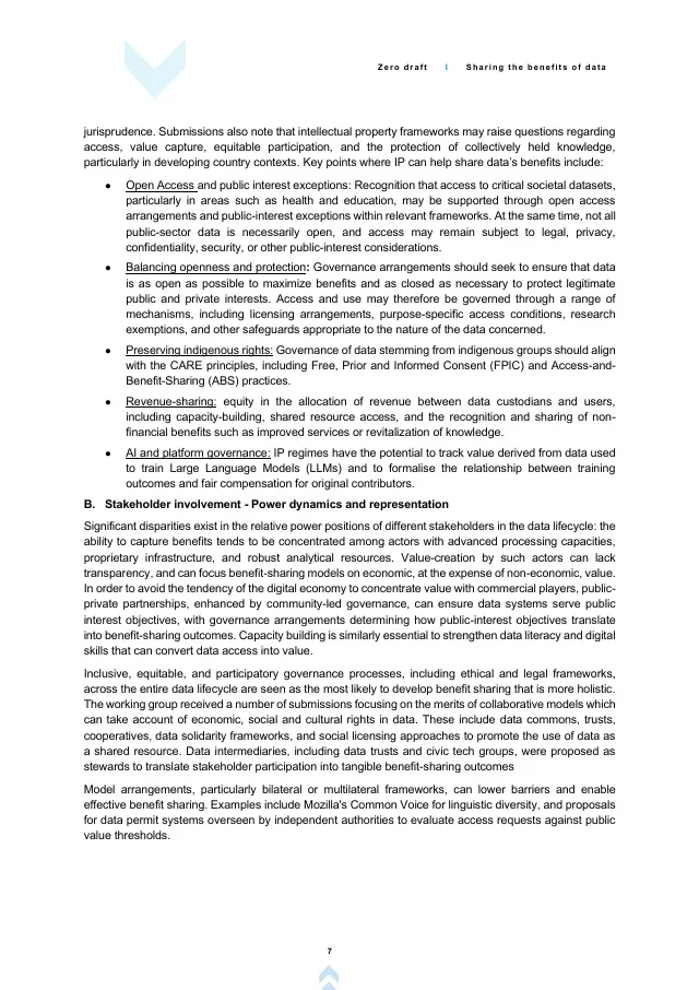 Page 9 of WGDG Progress Report: zero draft
